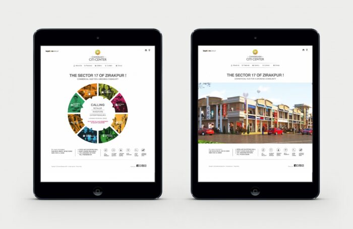 Chandigarh City Center Website Design