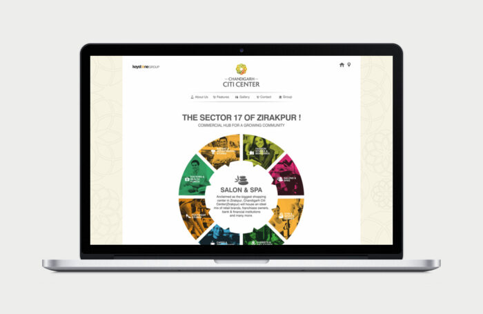 Chandigarh City Center Website Design