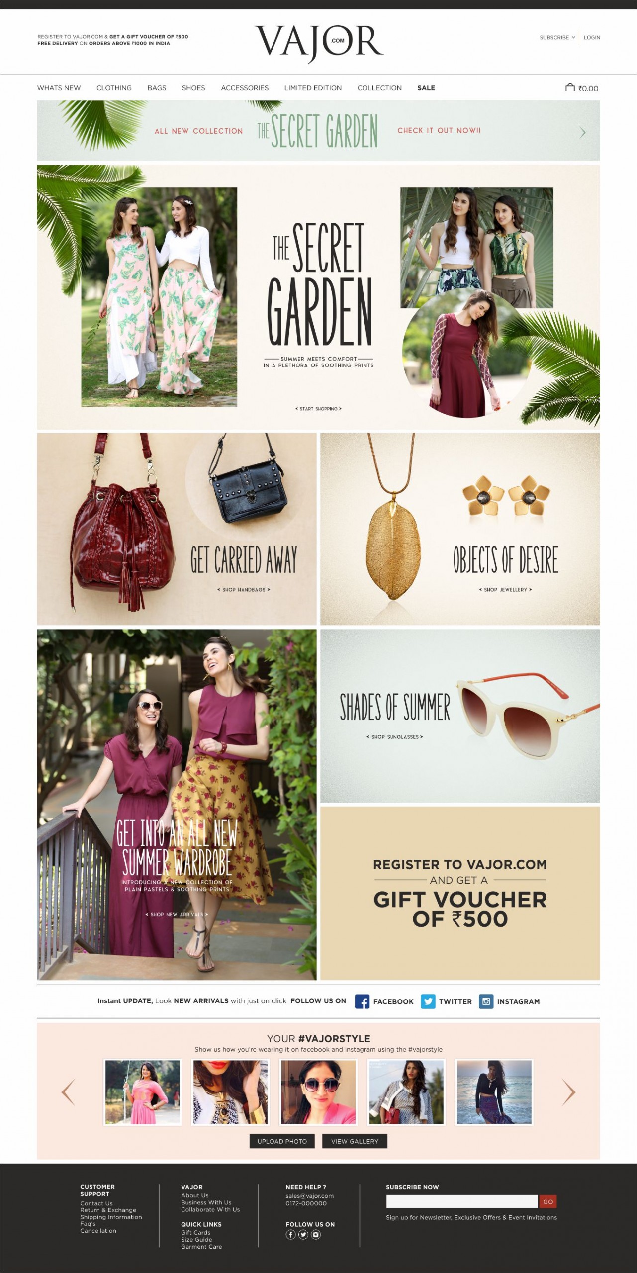 Vajor Website Design