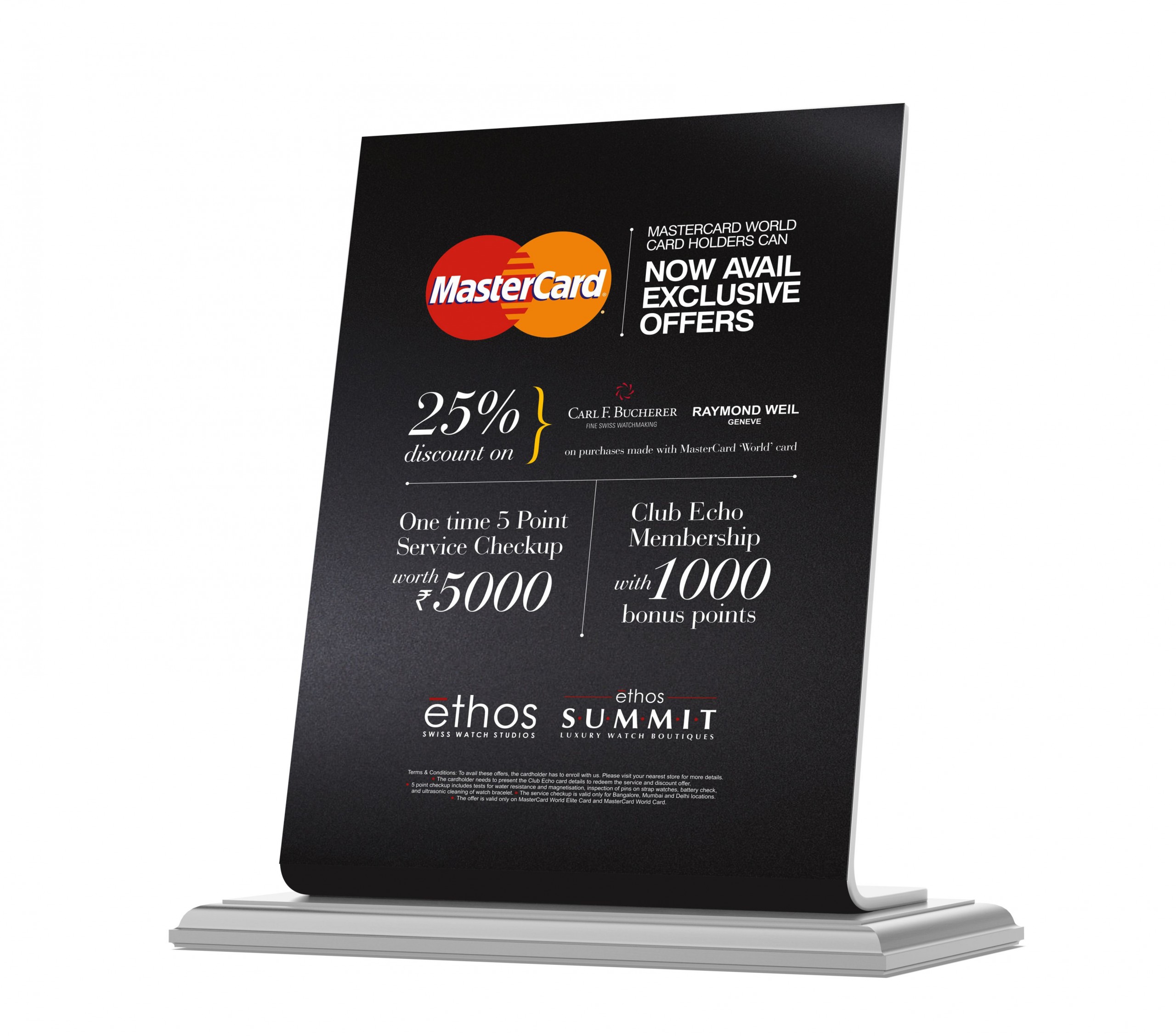 Ethos Tent Card Design