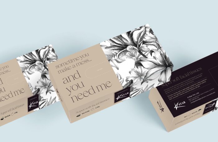 NKB K Star Tissue Paper Box Design