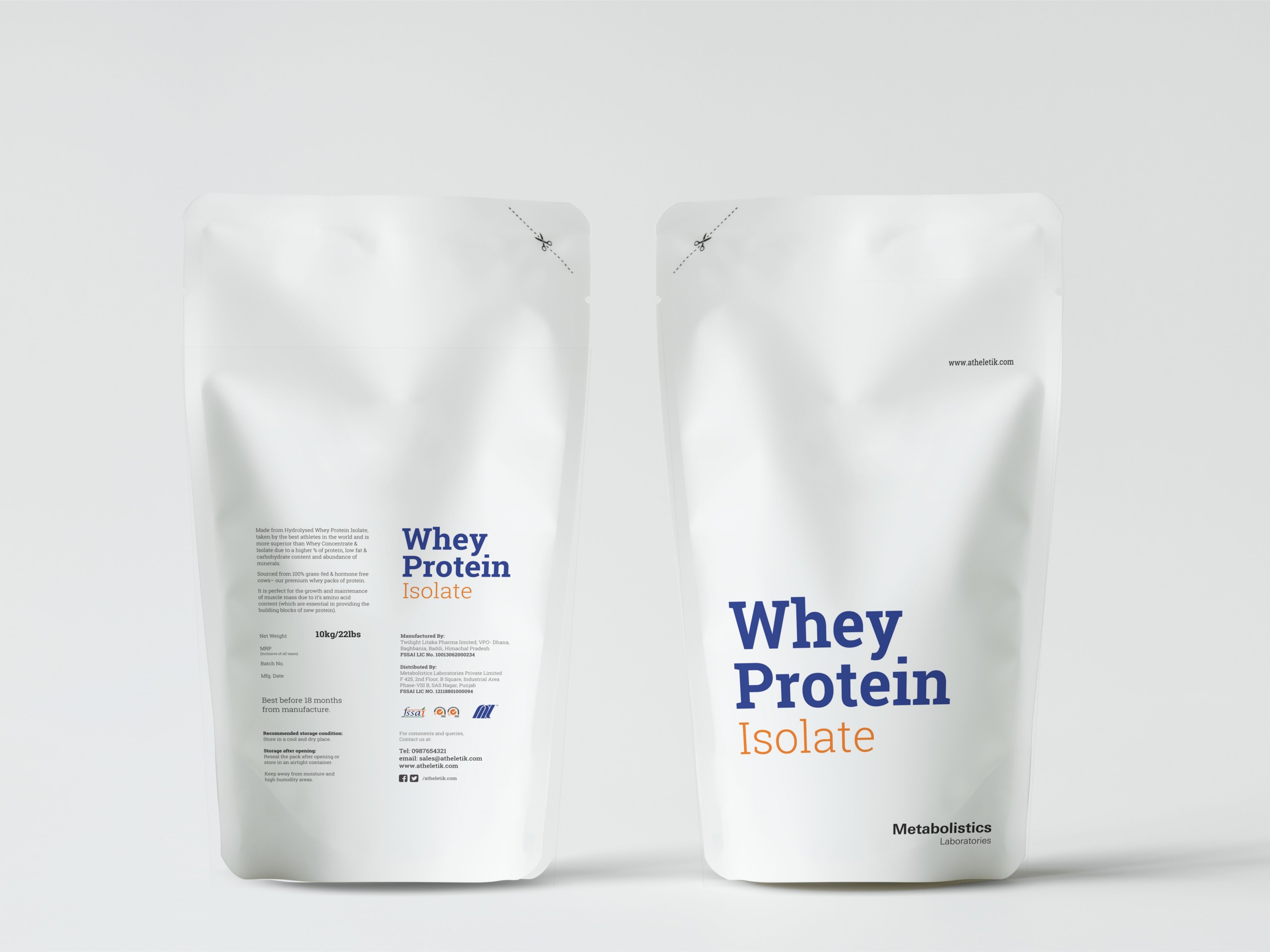Isolate Whey Protein Packaging Design
