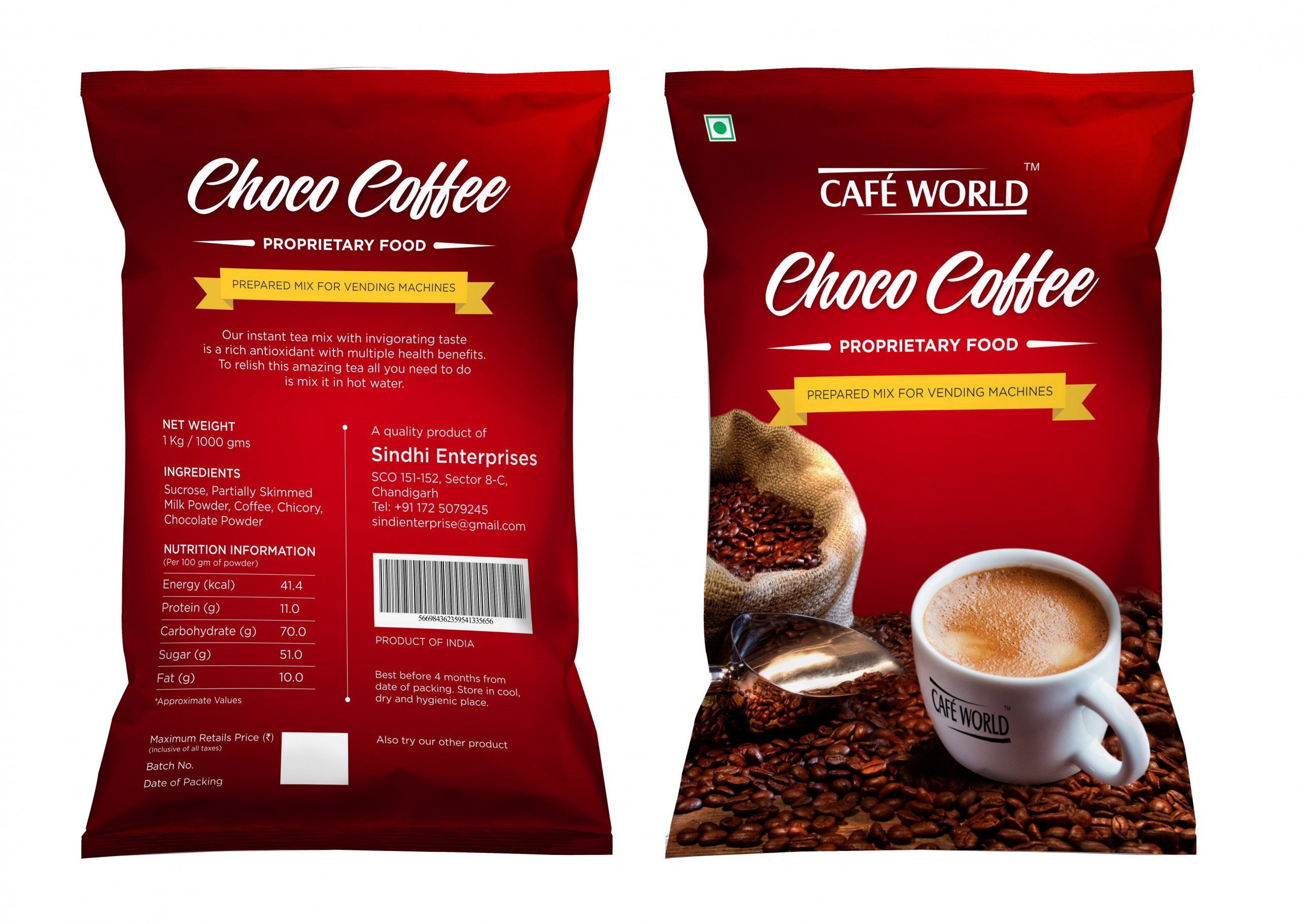 Choco Coffee Packaging Design