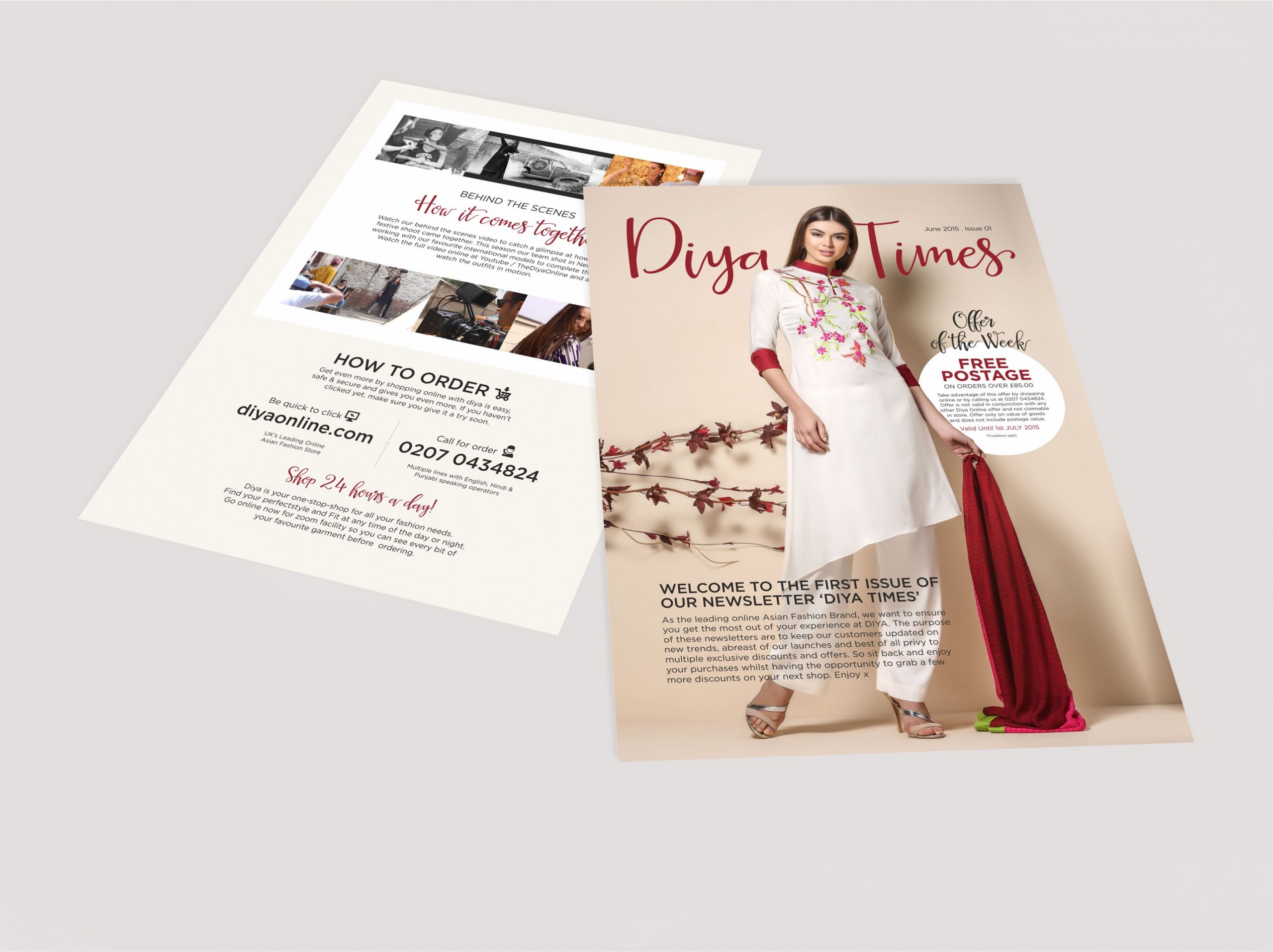 Diyaonline Newsletter Design